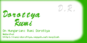 dorottya rumi business card